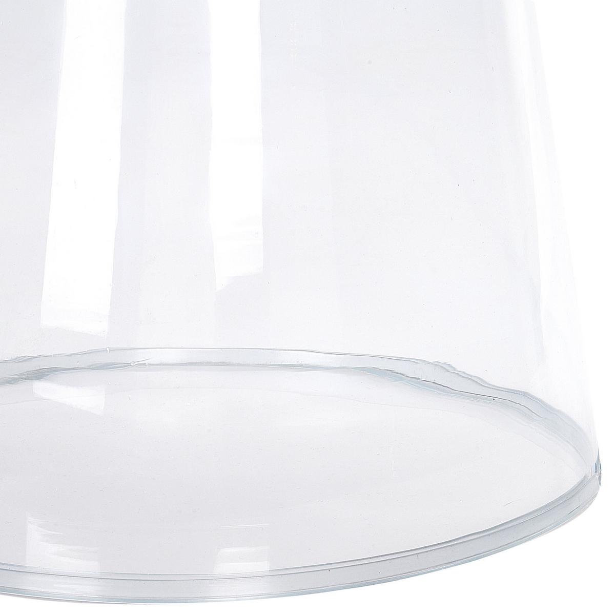 BEISTELLTISCH Glas transparent rund 39 cm Caldera - Transparent, Glas (39/39/40cm) - Beliani