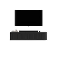 TV-LOWBOARD Aurora Schwarz matt 140 cm - Schwarz, Holzwerkstoff (140/30/35cm) - Meble Lindner