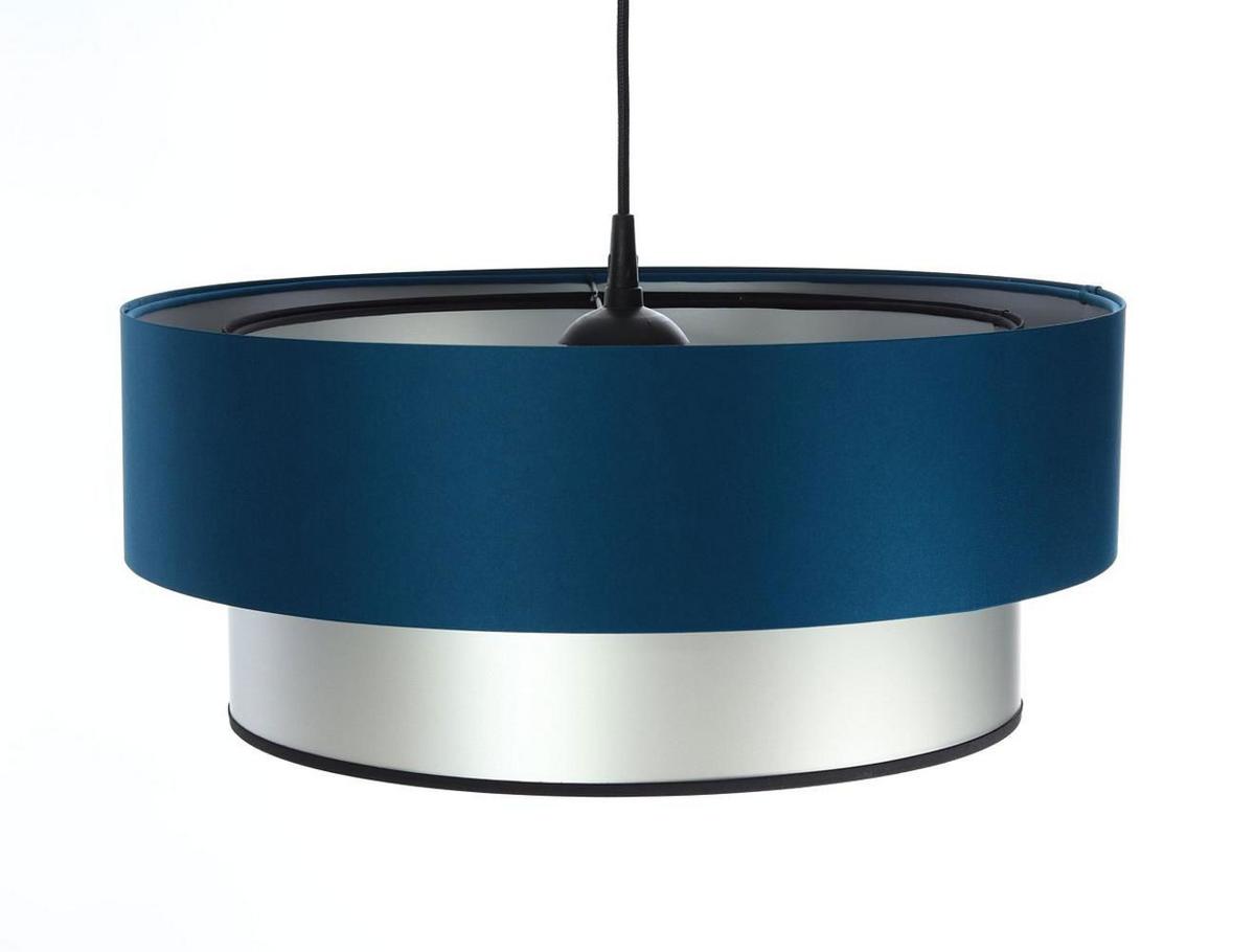 HÄNGELEUCHTE Blau 50/20 cm - Blau/Silberfarben, Kunststoff (50/1/20cm) - ONZENO