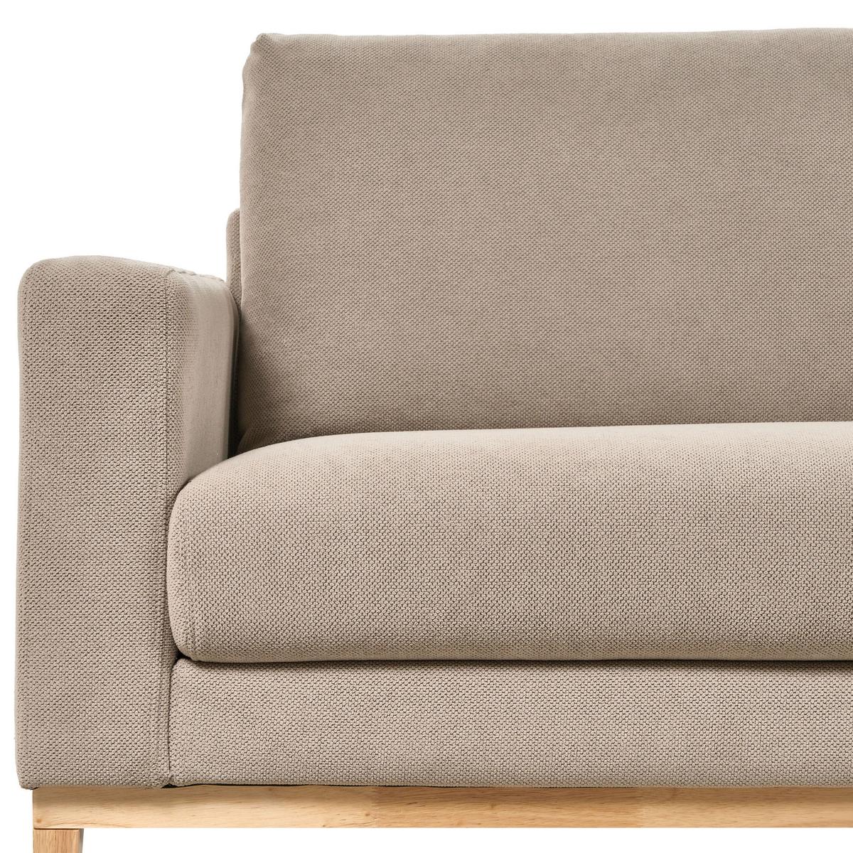 ECKSOFA 4-Sitzer Stoff Taupe linksseitig Siggard - Taupe/Beige, Textil (296/163cm) - Beliani