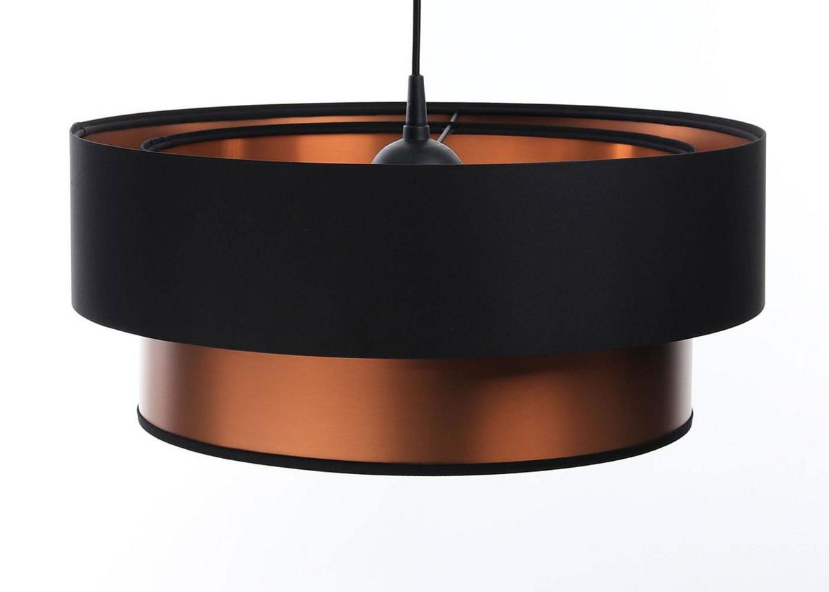 HÄNGELEUCHTE Kupfer 40/20 cm - Schwarz/Kupferfarben, Kunststoff (40/1/20cm) - ONZENO
