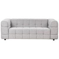 3-SITZER-SOFA hellgrau Mullola - Grau, Textil (227/77/103cm) - Beliani
