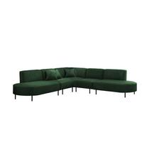 ECKSOFA Valencia - Dunkelgrün, Holzwerkstoff/Textil (303/303cm) - Fun Möbel