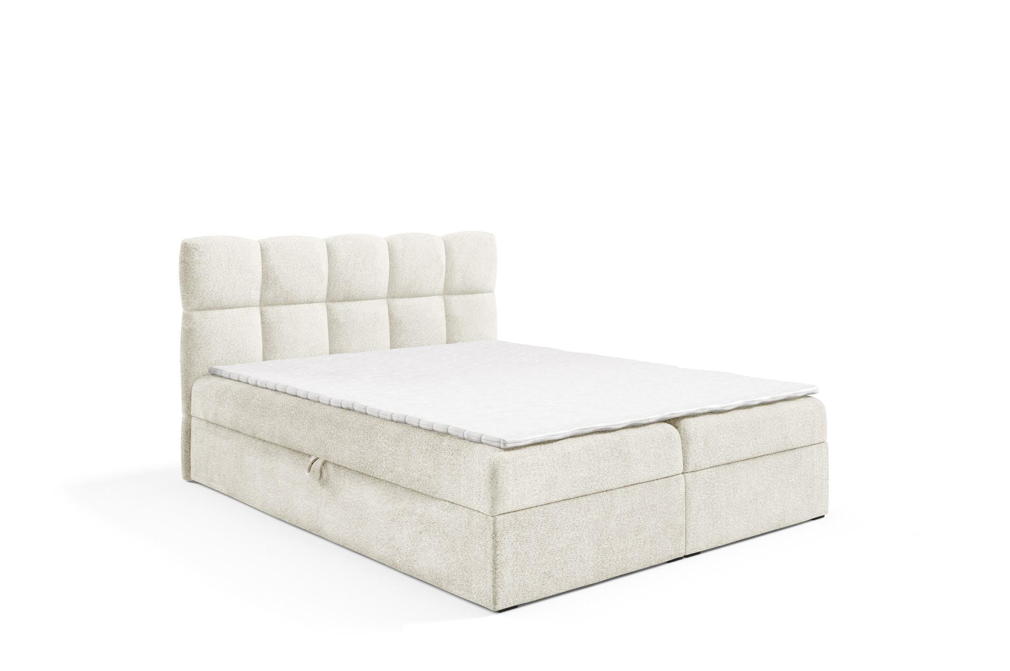 BOXBETT Parozo - Creme, Holzwerkstoff/Textil (180/200cm) - Fun Möbel