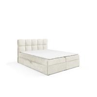 BOXBETT Parozo überlänge - Creme, Holzwerkstoff/Textil (140/220cm) - Fun Möbel