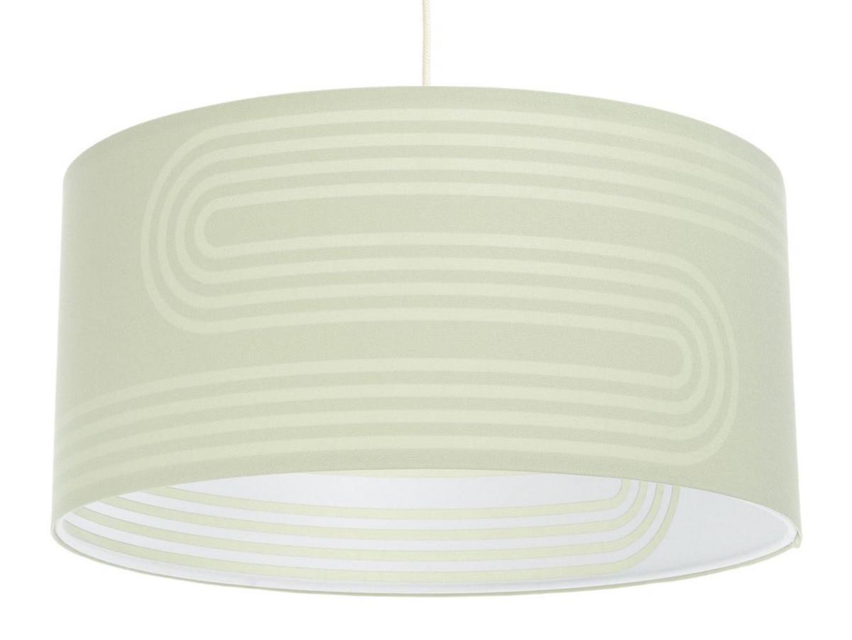 HÄNGELEUCHTE Grün 40/90 cm - Weiß/Grün, Kunststoff (20/0.4/90cm) - ONZENO