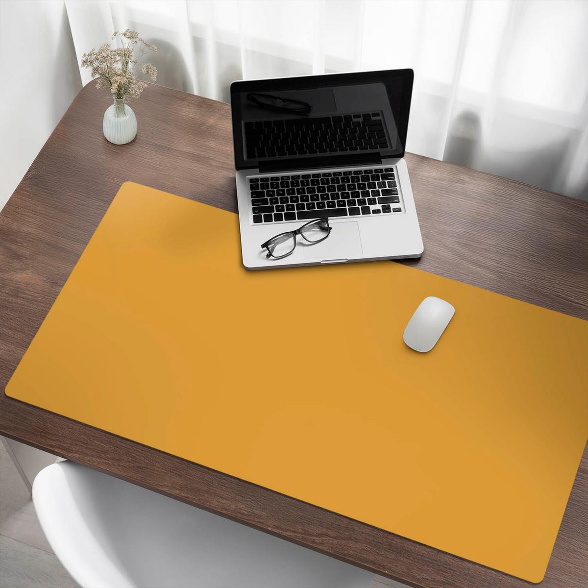 SCHREIBTISCHUNTERLAGE 120x60 cm Orange - Orange, Kunststoff (120/60/1.6cm) - Wallfluent