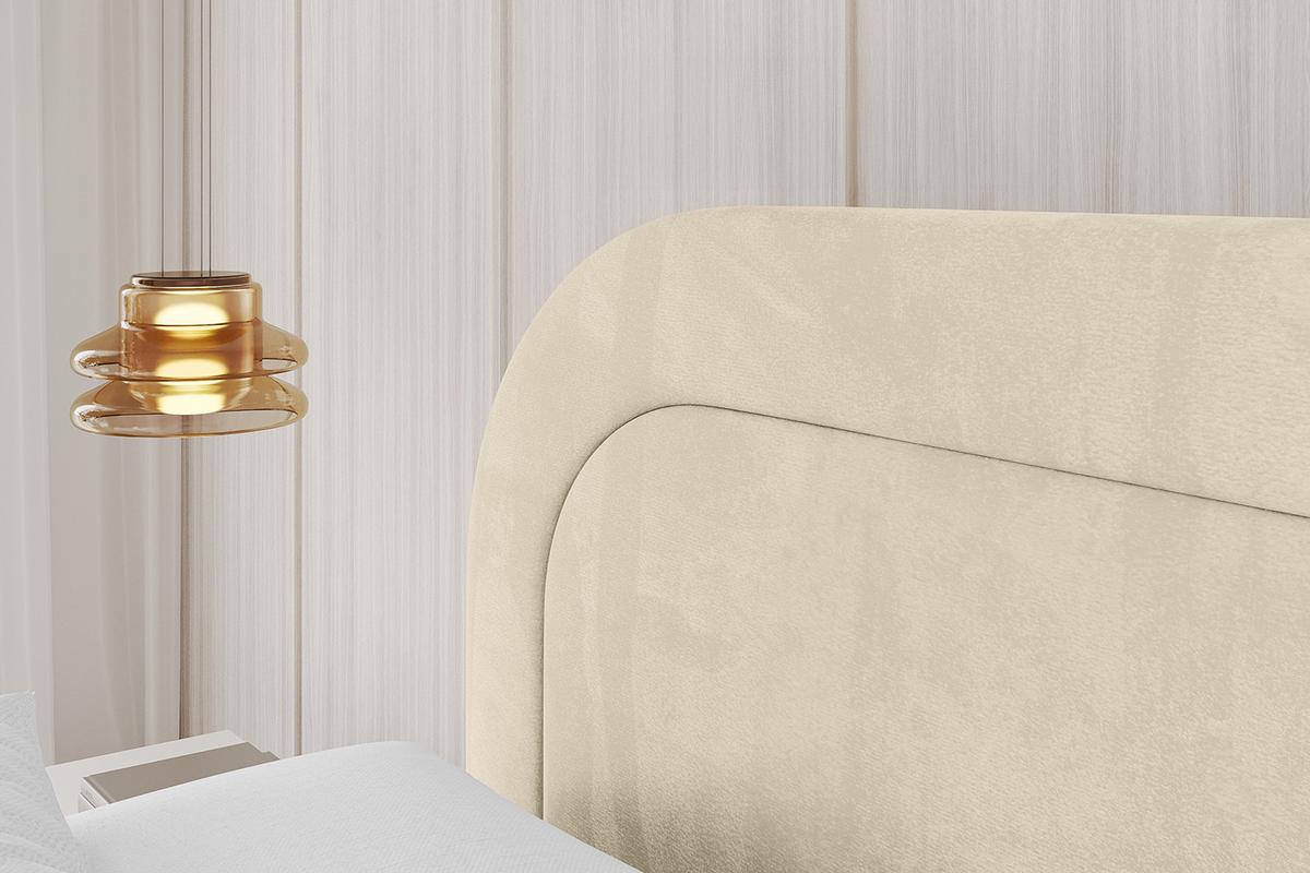 POLSTERBETT mit Bettkasten, Fußteil und Lattenrost, Boxbett ohne Matratze - LERAY-Z 120x200 Beige - Ecru, Holzwerkstoff/Textil (120/200cm) - ALTDECOR
