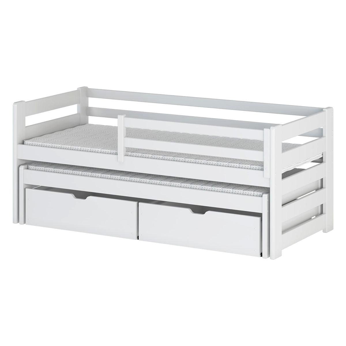 BETT 90/200 Jordan Weiß - Weiß, Holzwerkstoff (90/200cm) - Petits-meubles
