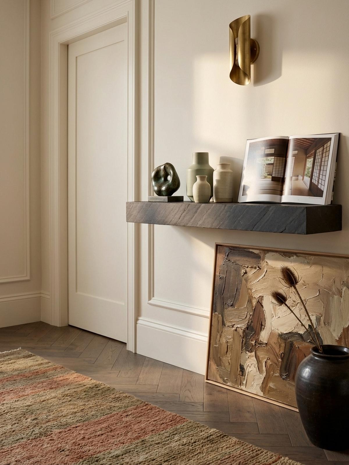 WANDREGAL Mango Massivholz Steinoptik Rechteckig Modern, Grau 60x20x10 cm - Grau, Holz (60/10/20cm) - KADIMA DESIGN