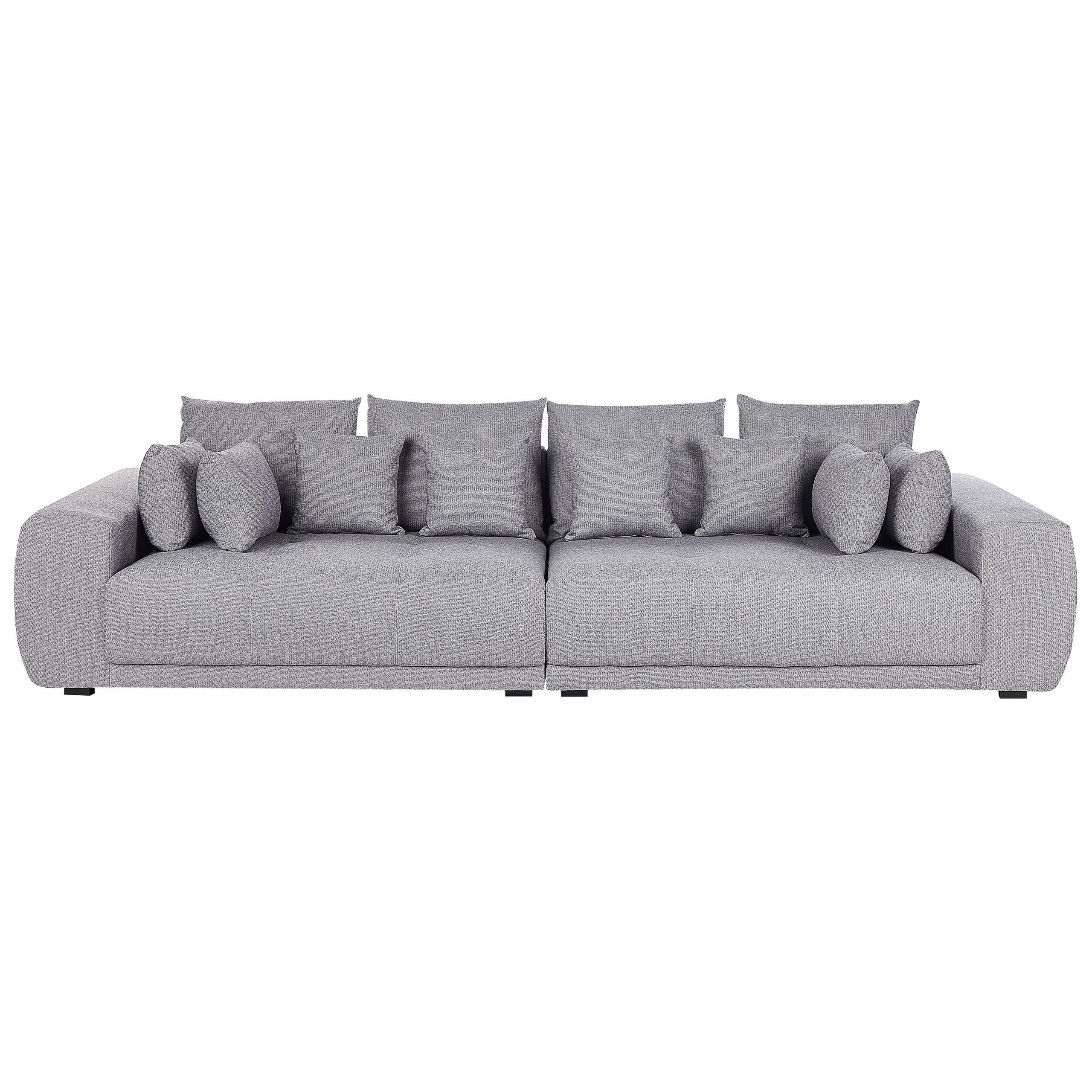 4-SITZER-SOFA Polsterbezug Grau Torpo - Grau, Textil (308/84/136cm) - Beliani