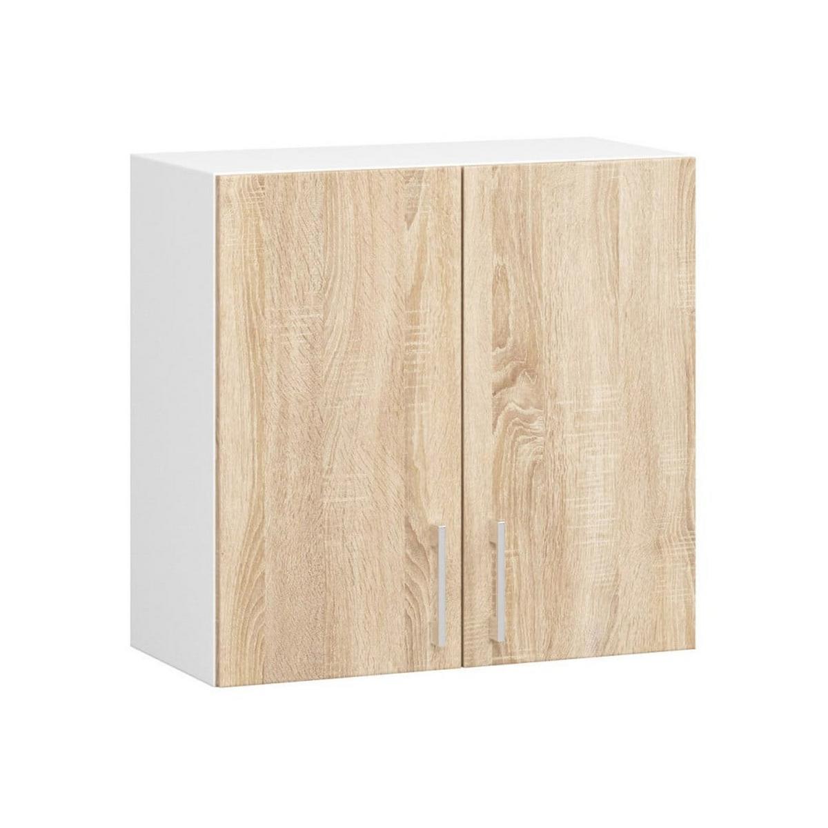 KÜCHENLEERBLOCK Weiß, Eiche Sonoma 203/240/44,5 - Weiß, Holzwerkstoff (240/203/44.5cm) - RAUMHIRSCH FURNITURE