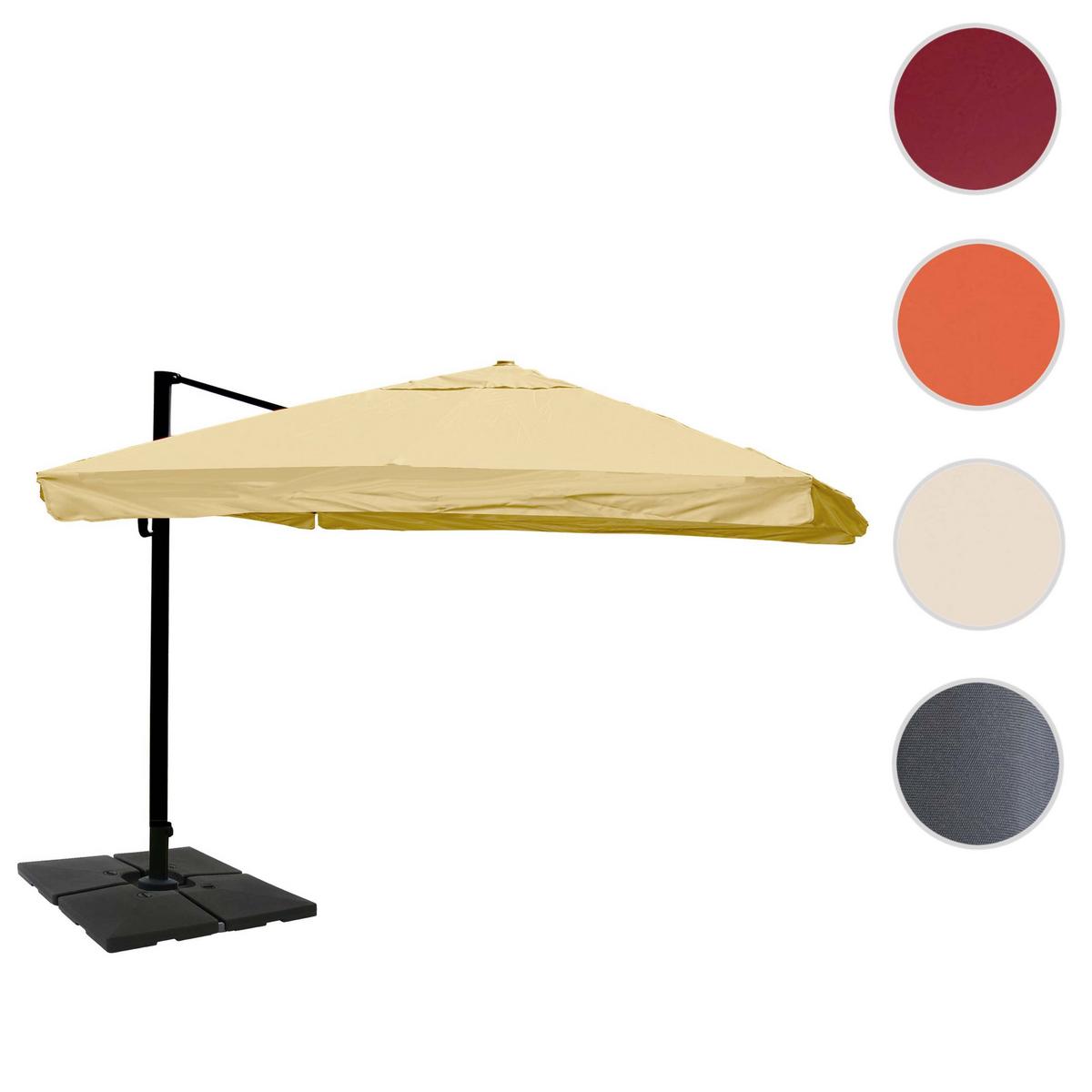 AMPELSCHIRM Cremeweiß 350/350 cm - Weiß, Textil (410/350cm) - MCW