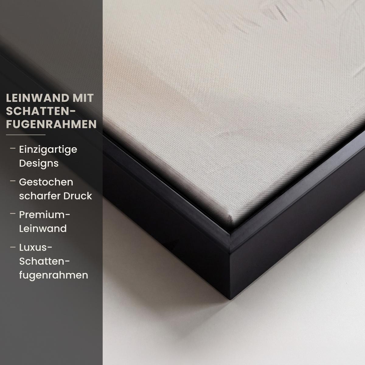 LEINWAND Bilder mit Rahmen - Korb - Eier - Rosa - 60x90 - Beige, Textil (60/90cm) - MuchoWow