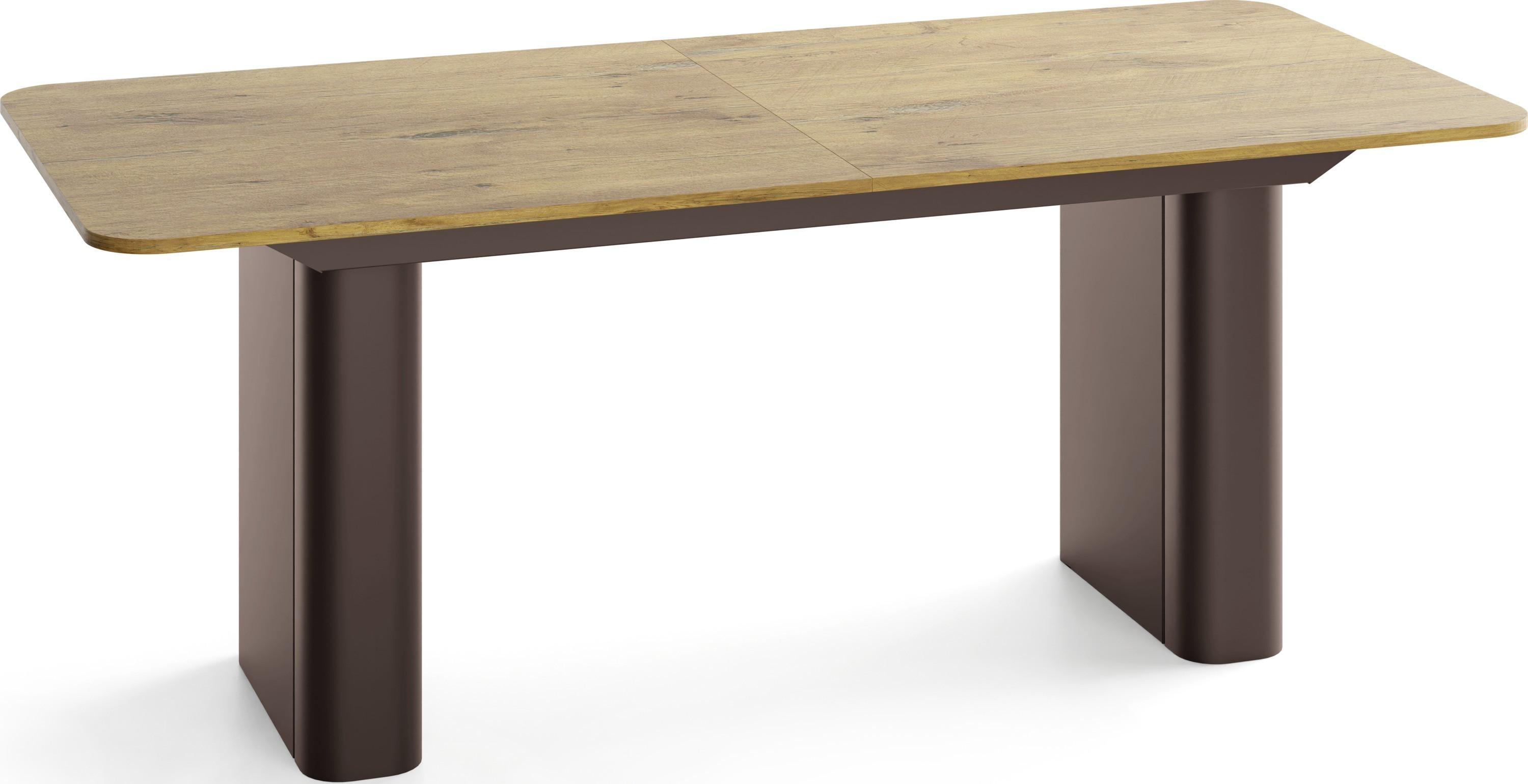 ESSTISCH Riven rechteckig ausziehbar verlängerbar mit Butterfly-Auszug, Eiche Hell Braun 180-276/90/76 cm - Eichefarben/Braun, Holzwerkstoff/Metall (90/276/76cm) - WFL GROUP