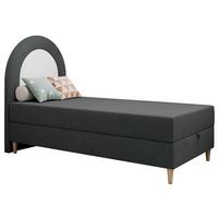 BOXBETT NEST 90/180 Dunkelgrau Struktur - H3 - Dunkelgrau, Holz/Textil (90/180cm) - MKS