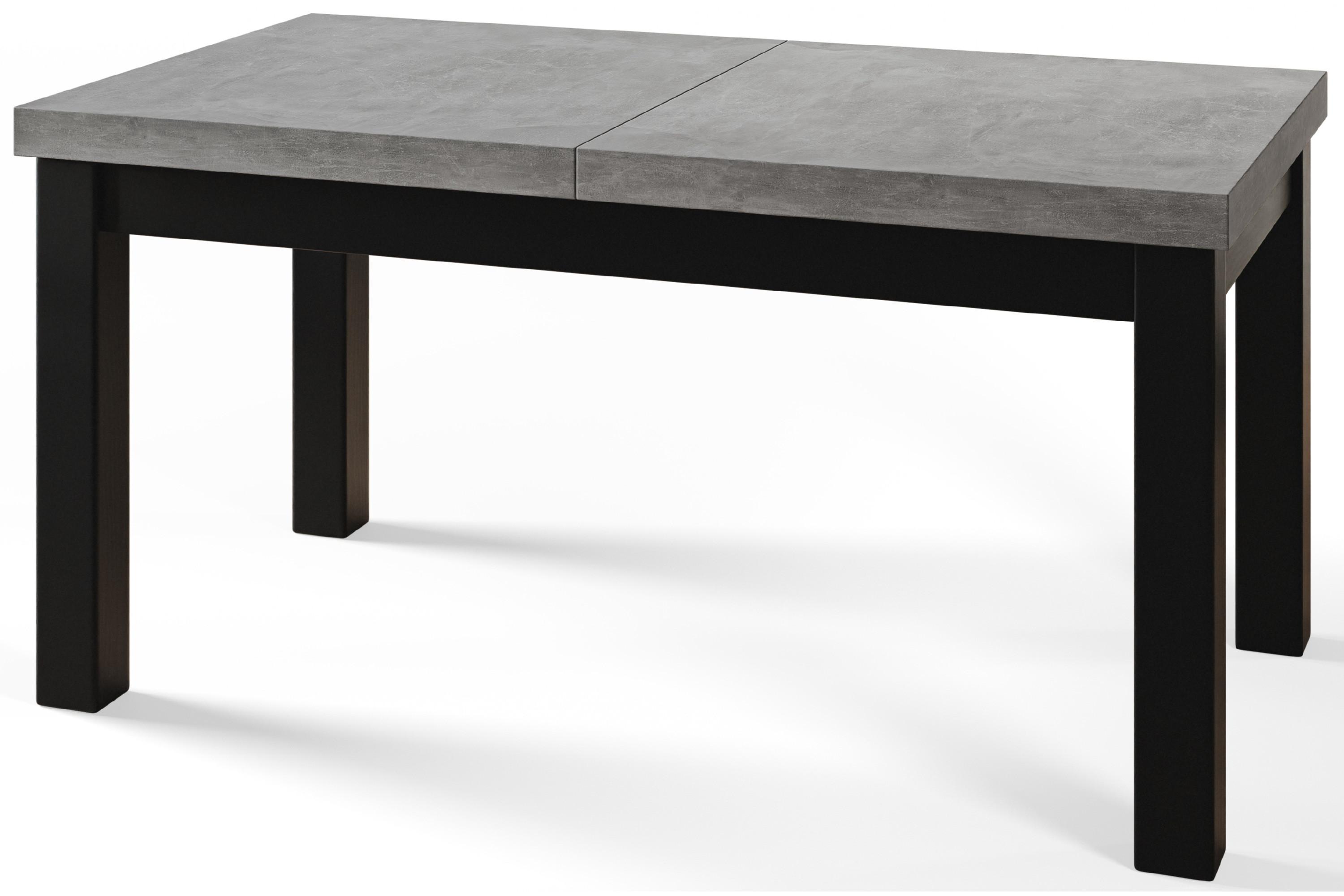 RECHTECKIGER Esstisch Ausziehbar – Moderner Wohnzimmertisch Küchentisch und Esszimmertisch – Tisch mit Holzbeinen, Maßen von 160 – 210 cm – Atelier - Schwarz/Grau, Holzwerkstoff (160/90/78cm) - Alpi-Möbel