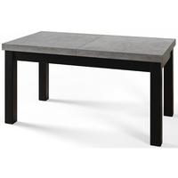 RECHTECKIGER Esstisch Ausziehbar – Moderner Wohnzimmertisch Küchentisch und Esszimmertisch – Tisch mit Holzbeinen, Maßen von 140 – 180 cm – Atelier - Schwarz/Grau, Holzwerkstoff (140/80/78cm) - Alpi-Möbel