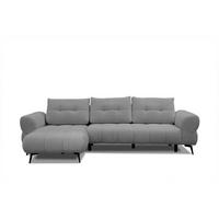 ECKSOFA SALVINI 4-Sitzer, grau - Schwarz/Grau, Holzwerkstoff/Textil (158/292cm) - Wozimo