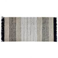 TEPPICH geflochten Yazlik 150/80 cm - Beige, Textil (80/150cm) - Beliani