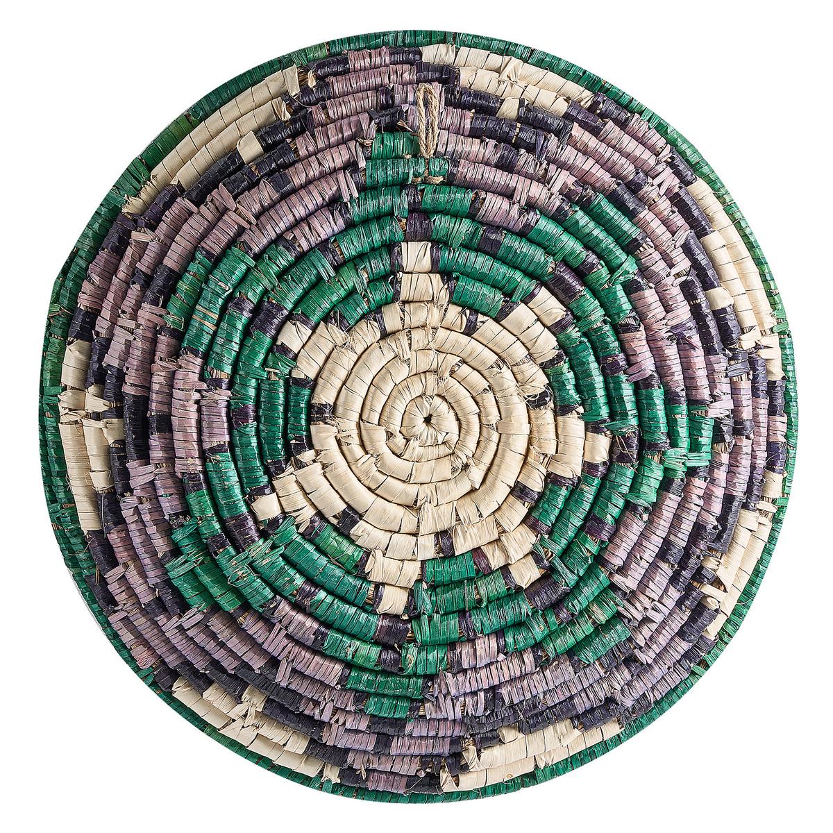 WANDDEKORATION Seegras bunt Namdinh - Multicolor, Naturmaterialien (56/56/8cm) - Beliani