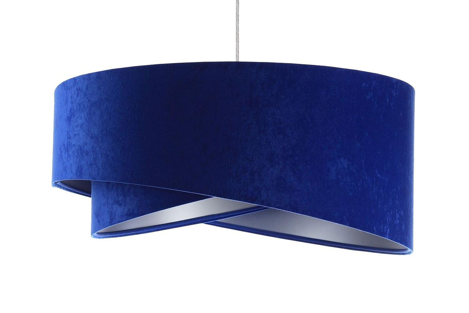 HÄNGELEUCHTE Blau 50/23 cm - Silberfarben, Kunststoff (50/1.3/23cm) - ONZENO