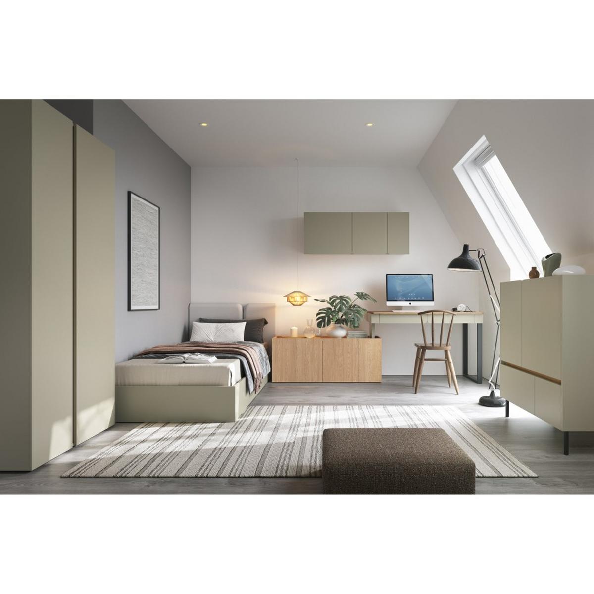 BÜCHERREGAL Lico mit 2 Schubalden und 1 Tür, Eukalyptus - Eukalyptusholzfarben, Holzwerkstoff (80/165/40cm) - Beautysofa