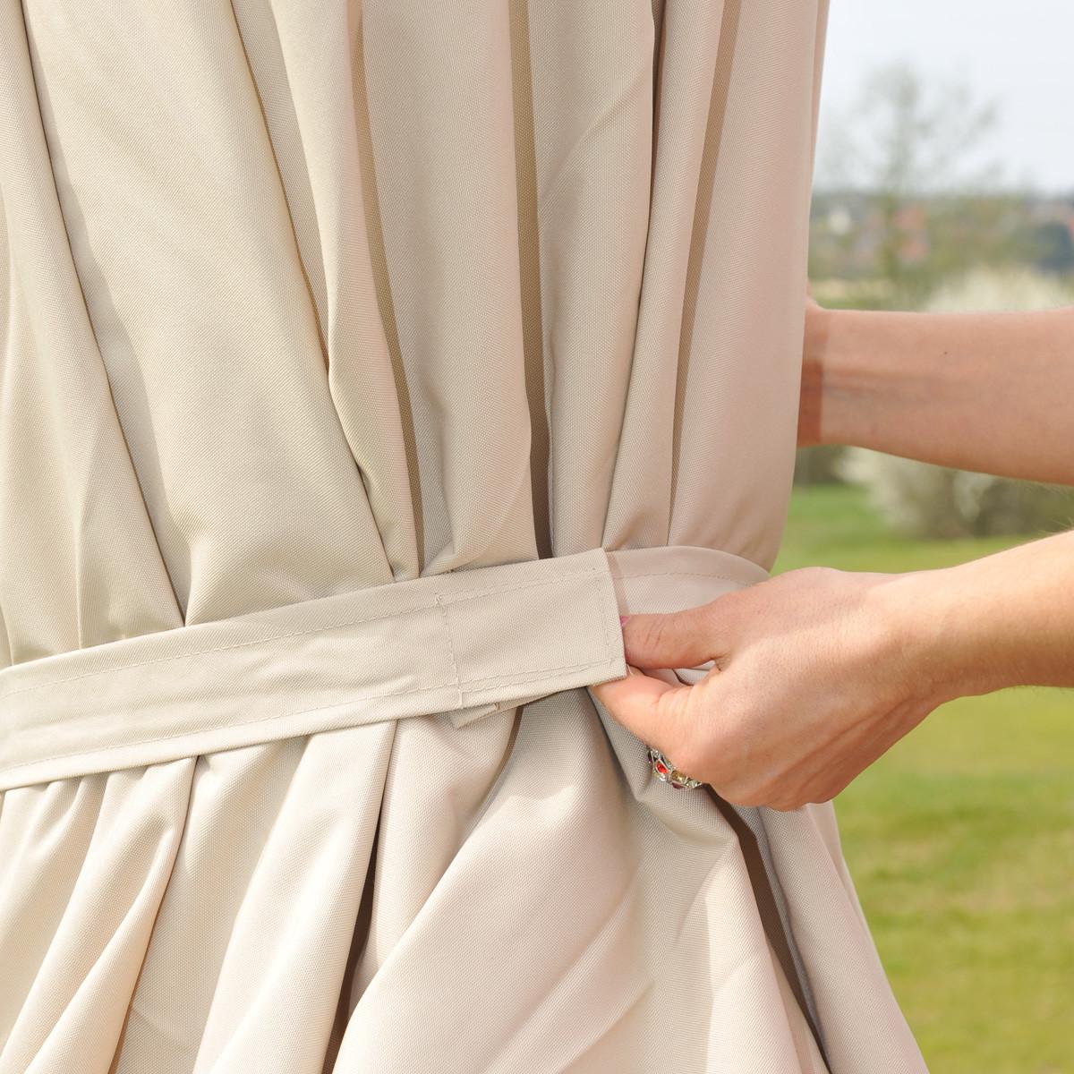 SONNENSCHIRM PRO Cremeweiß - Weiß, Textil (500/500cm) - MCW