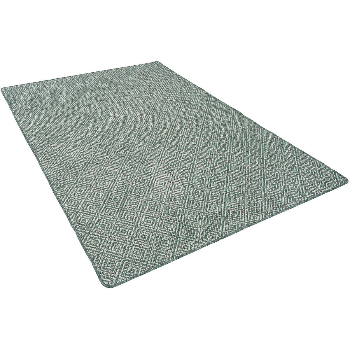IN- UND OUTDOOR TEPPICH BEIDSEITIG NEWPORT MODERN - Grün, Textil (100/100cm) - Snapstyle