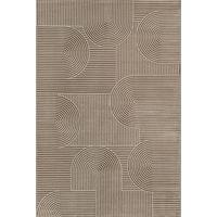 TEPPICH Kurzflor ERESMA Geometrisch Polyester Beige 140 x 200 cm - Beige, Textil (140/200cm) - KADIMA DESIGN