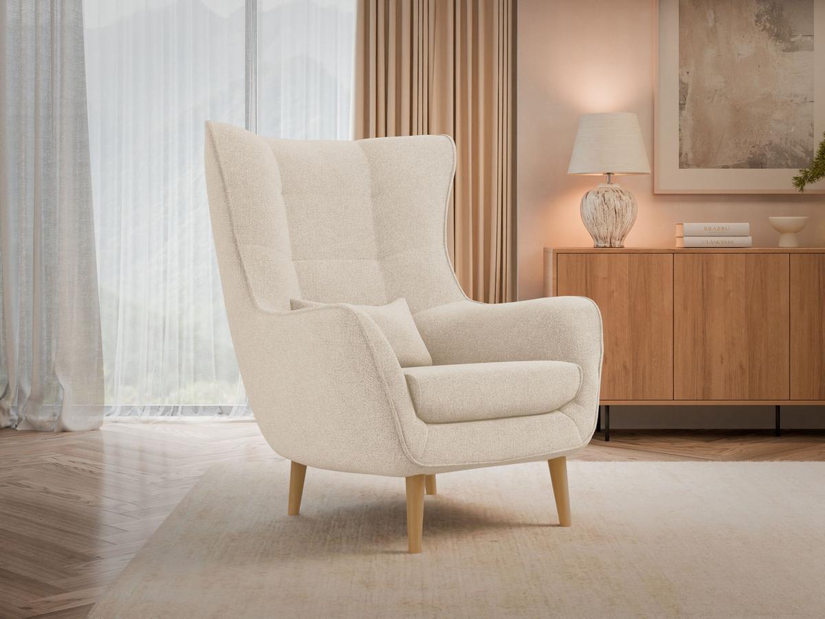 SESSEL Estjano - Beige, Holz/Textil (80/106/95cm) - MIRJAN24