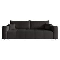 SCHLAFSOFA Leros - Schwarz, Holzwerkstoff/Textil (244/79/93cm) - Fun Möbel