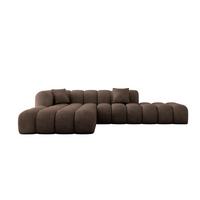ECKSOFA Ottomane Links OLEA-L2 - 289x176x71 cm Braun - Schwarz/Braun, Holzwerkstoff/Kunststoff (289/176cm) - ALTDECOR