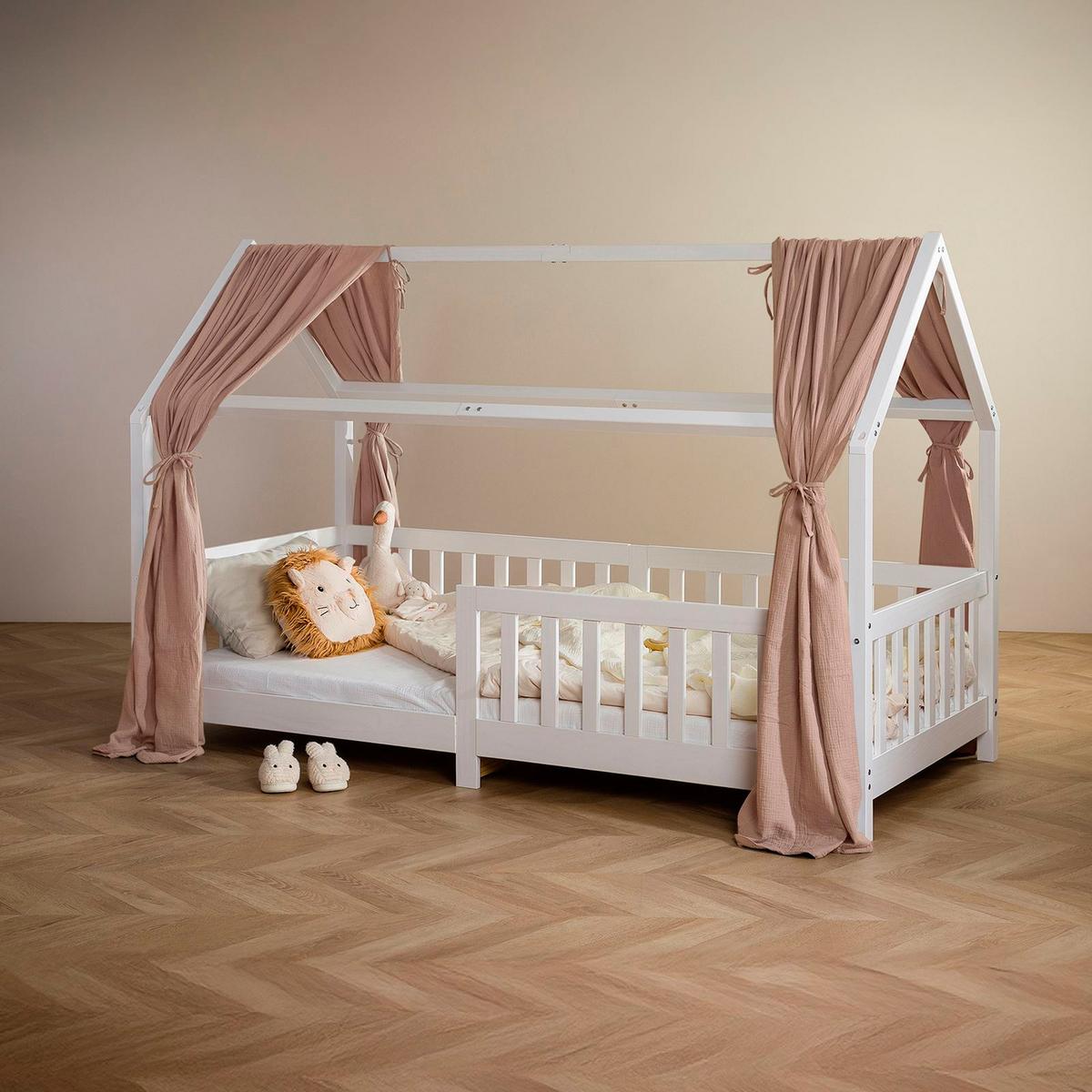 HAUSBETT-HIMMEL NENA - Taupe, Textil - IDIMEX