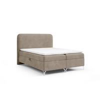BOXBETT Emilio - Beige, Holzwerkstoff/Textil (180/200cm) - Fun Möbel