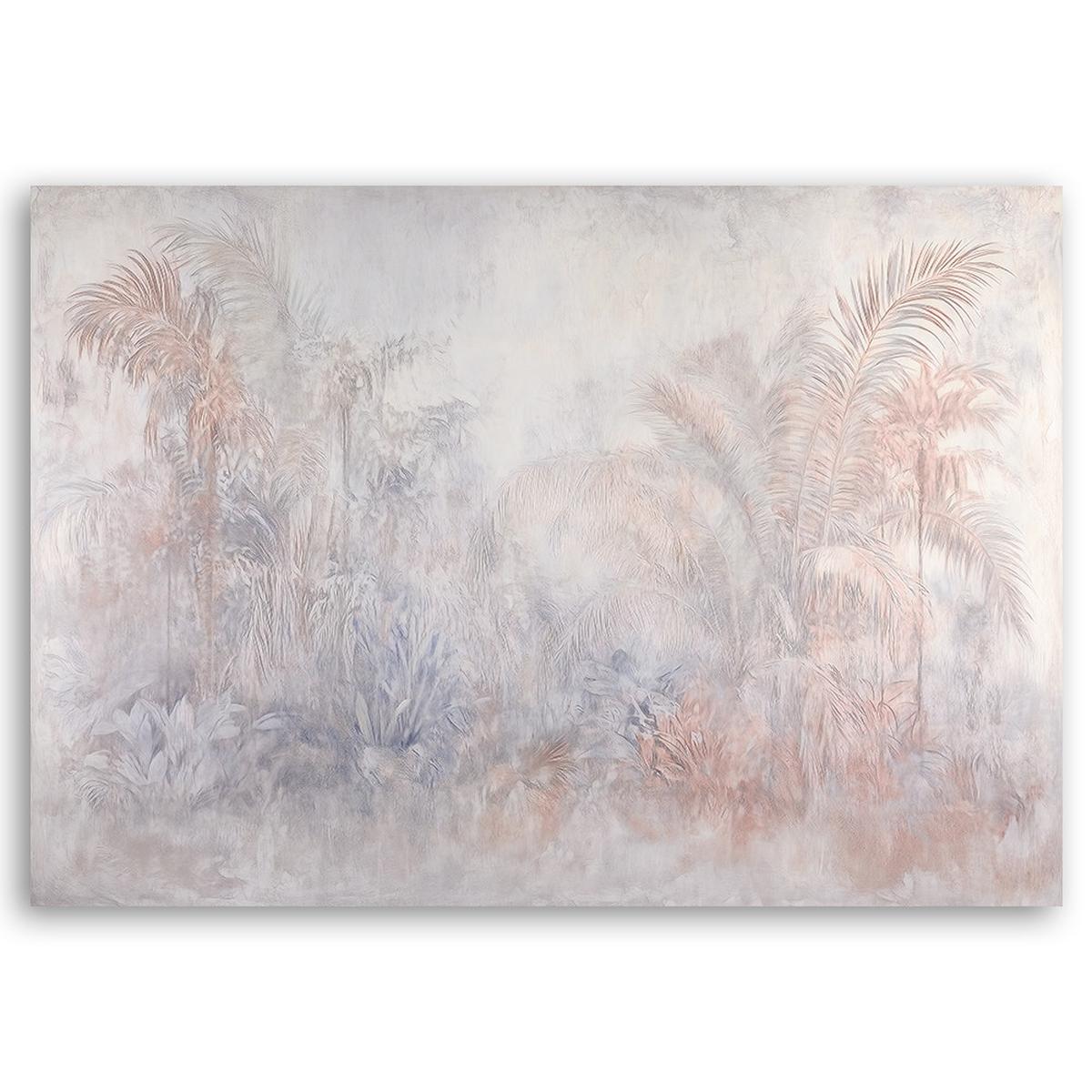 WANDBILD natur im nebel - Pink, Textil (60/40cm) - Feeby