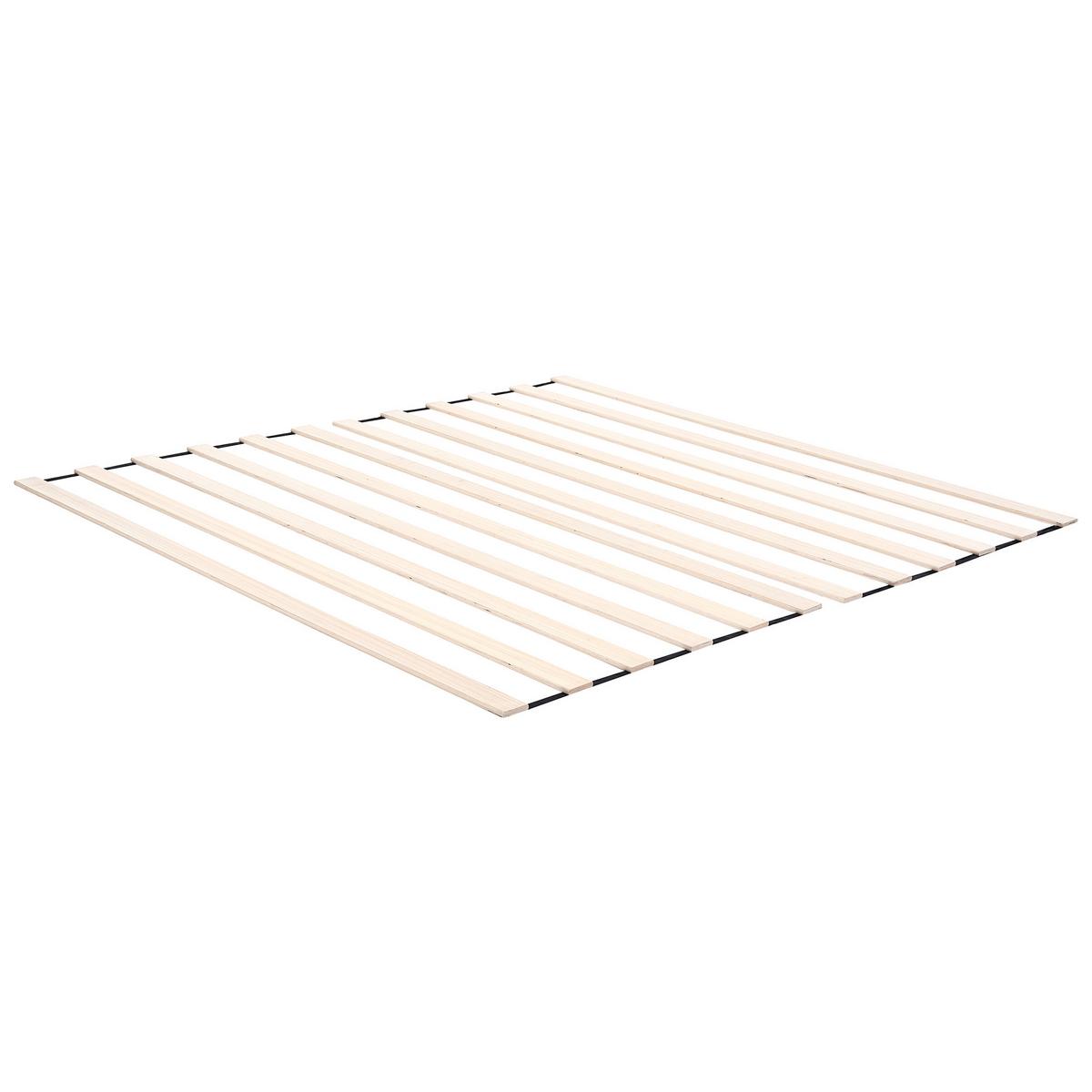 BETT ohne Kopfteil 180/200 cm Eisen Hellbeige Viry - Beige, Metall (180/200cm) - Beliani