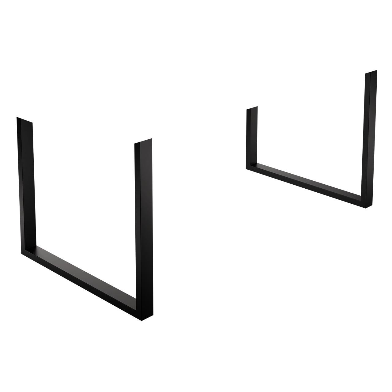 U-Gestell Schwarz Solid