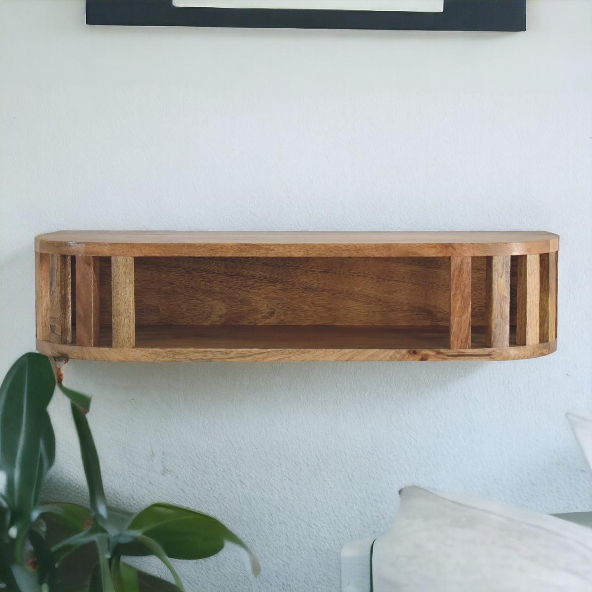 KONSOLENTISCH Schwebend Ariella - Braun, Holz (70/30/15cm) - Artisan Furniture