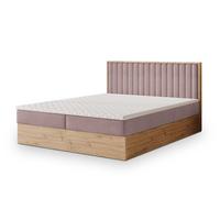 BOXBETT VARELI 140x200 cm mit Matratze und Topper - Rosa - Rosa, Holz (140/200cm) - MASSENO
