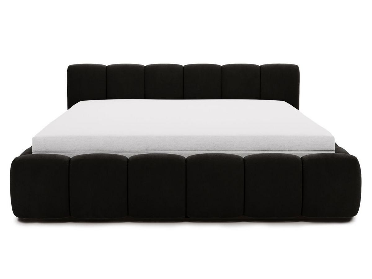 POLSTERBETT Cloud low 200x200 Schwarz - Schwarz, Textil (200/200cm) - Graingold