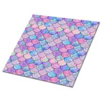 SELBSTKLEBENDE Wandfliesen 9 Stück 30x30 cm - Bunte Fischschuppen - Multicolor, Textil (30/1.6/30cm) - TULUP