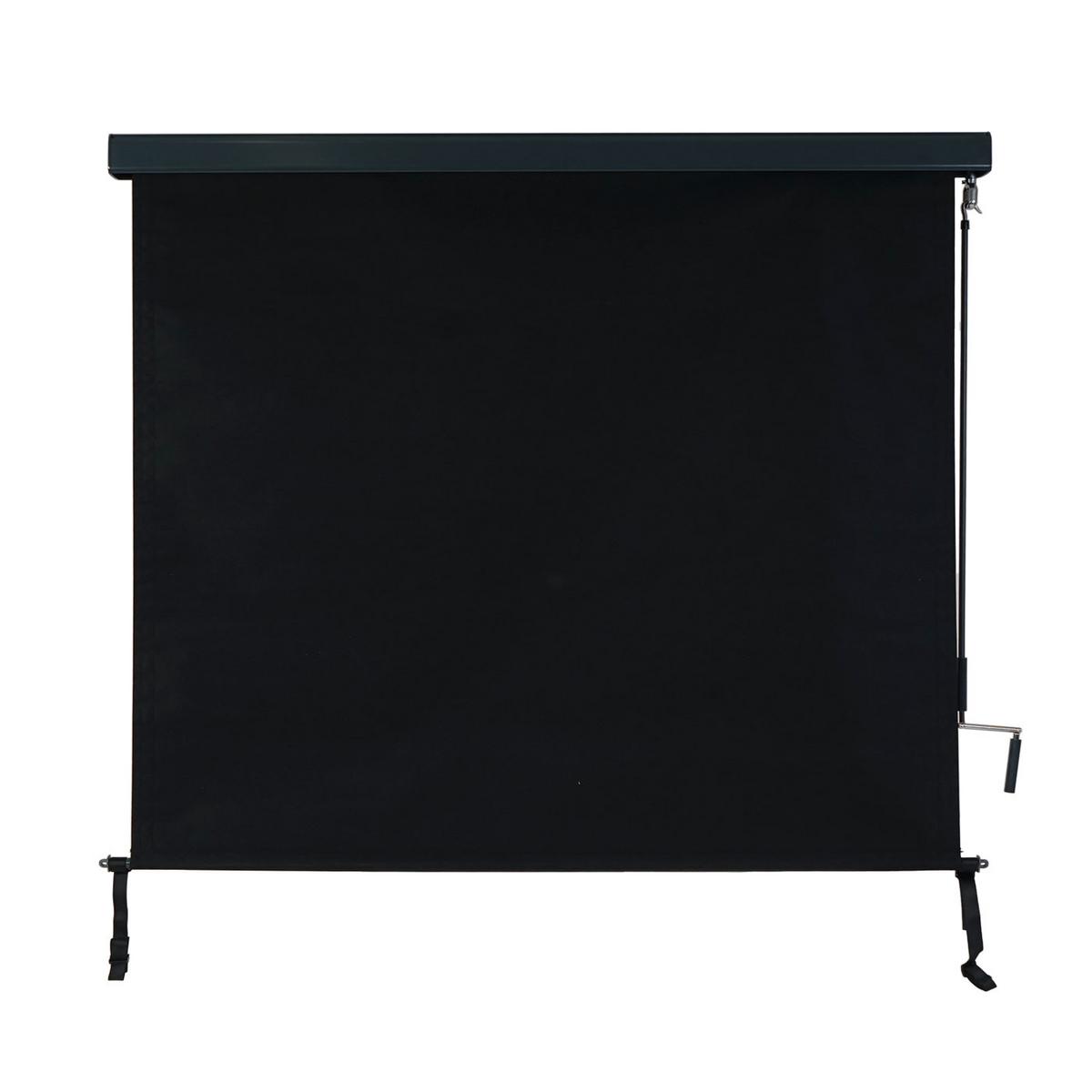 VERTIKALMARKISE Schwarz - Schwarz, Textil (180/250/8cm) - MCW