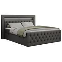 BOXBETT GOLD-9 LED 200/200 Dunkelgrau Kunstleder - H4 - Dunkelgrau, Holz/Textil (200/200cm) - MKS