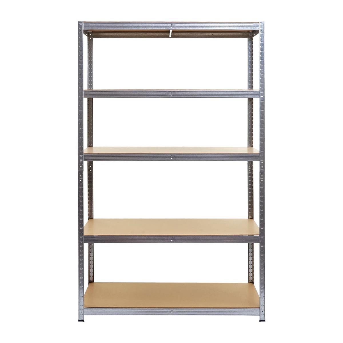 SCHWERLASTREGAL Silbergrau, Braun - Braun/Grau, Metall (121/200/61cm) - MCW