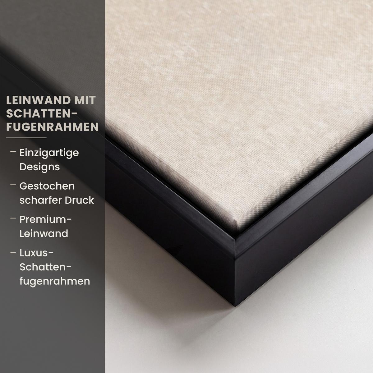 LEINWAND Bilder mit Rahmen - Weihnachtsbaum - Grün - Weihnachten - Feiertage - 100x150 - Olivgrün, Textil (100/150cm) - MuchoWow