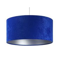 HÄNGELEUCHTE Blau 60/30 cm - Blau/Silberfarben, Kunststoff (60/1.1/30cm) - ONZENO