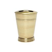 ZAHNBÜRSTENHALTER aus Messing mit goldenem Finish - Goldfarben, Metall (9/13/9cm) - Signature