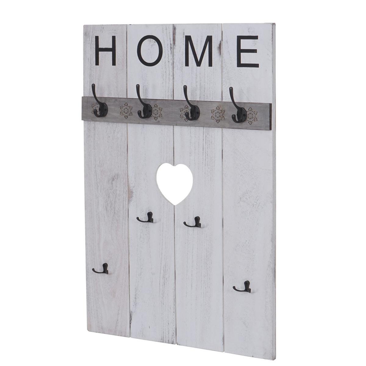 WANDGARDEROBE HOME SHABBY-LOOK Cremeweiß - Weiß, Holz (60/91/8cm) - MCW