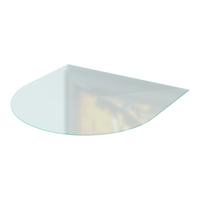 GLASBODENPLATTE für Kaminofen 100x100n cm – Milchglas Optik - Transparent, Glas (100/100/0.4cm) - TULUP